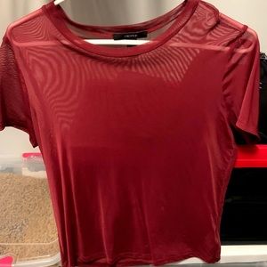 Forever 21 sheer mesh top